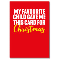 Favourite Child Christmas Card